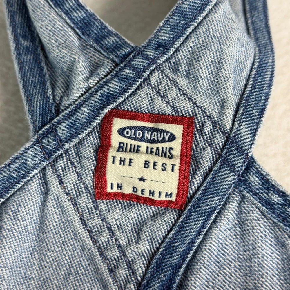 Old Navy Baby Denim Overalls Blue Medium Wash Carpenter Farmer 6-12 Months